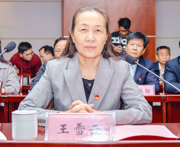 校党委书记王雪云汇报我校省级文明校园创建工作